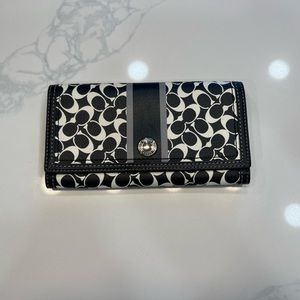 Black and White Coach Wallet